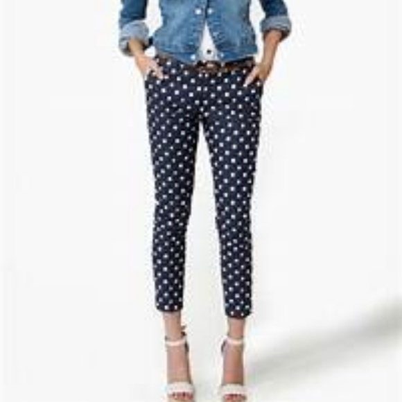 Alfred Dunner Pants - ALFRED DUNNER CROPPED BLUE & WHITE PANTS SIZE 12